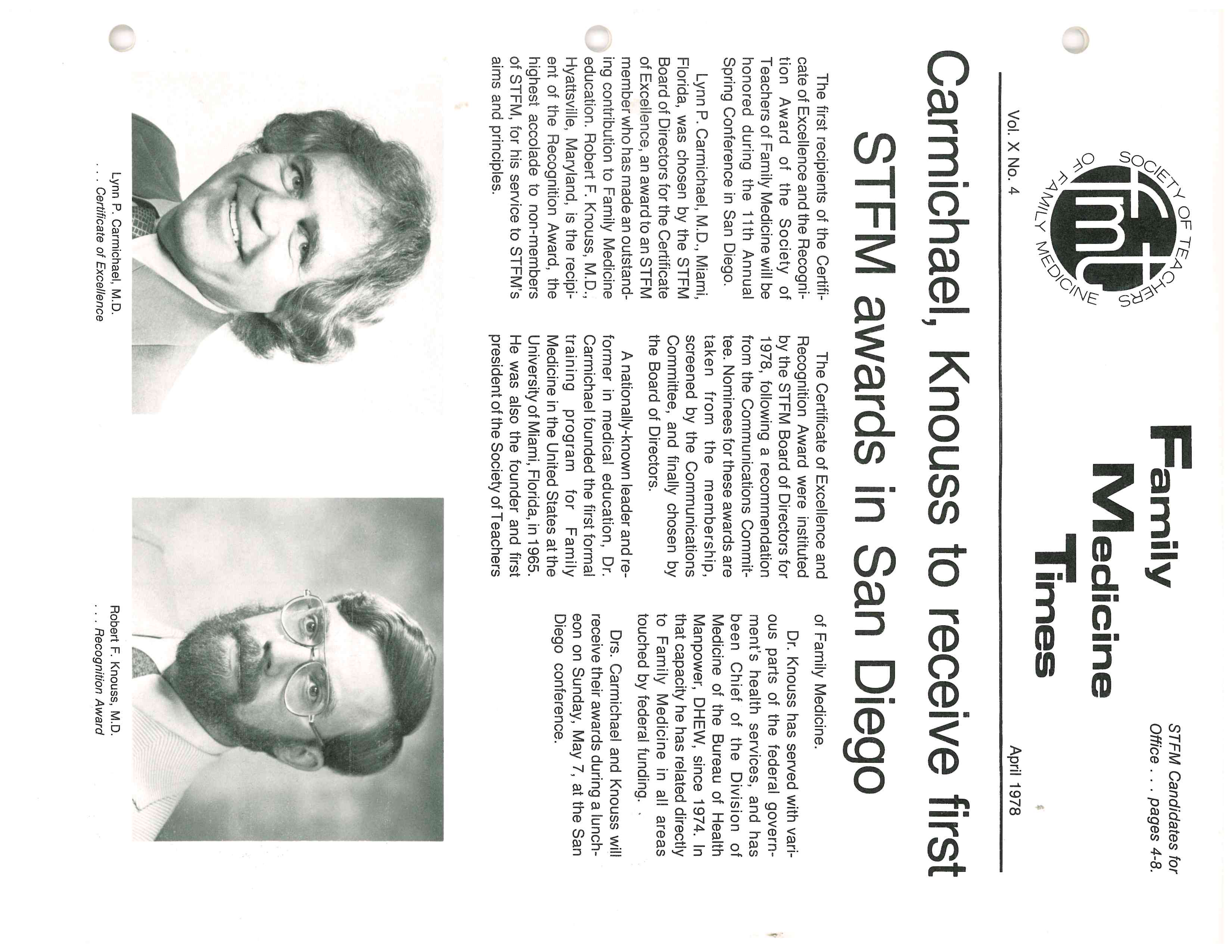 Family Medicine Times April 1978