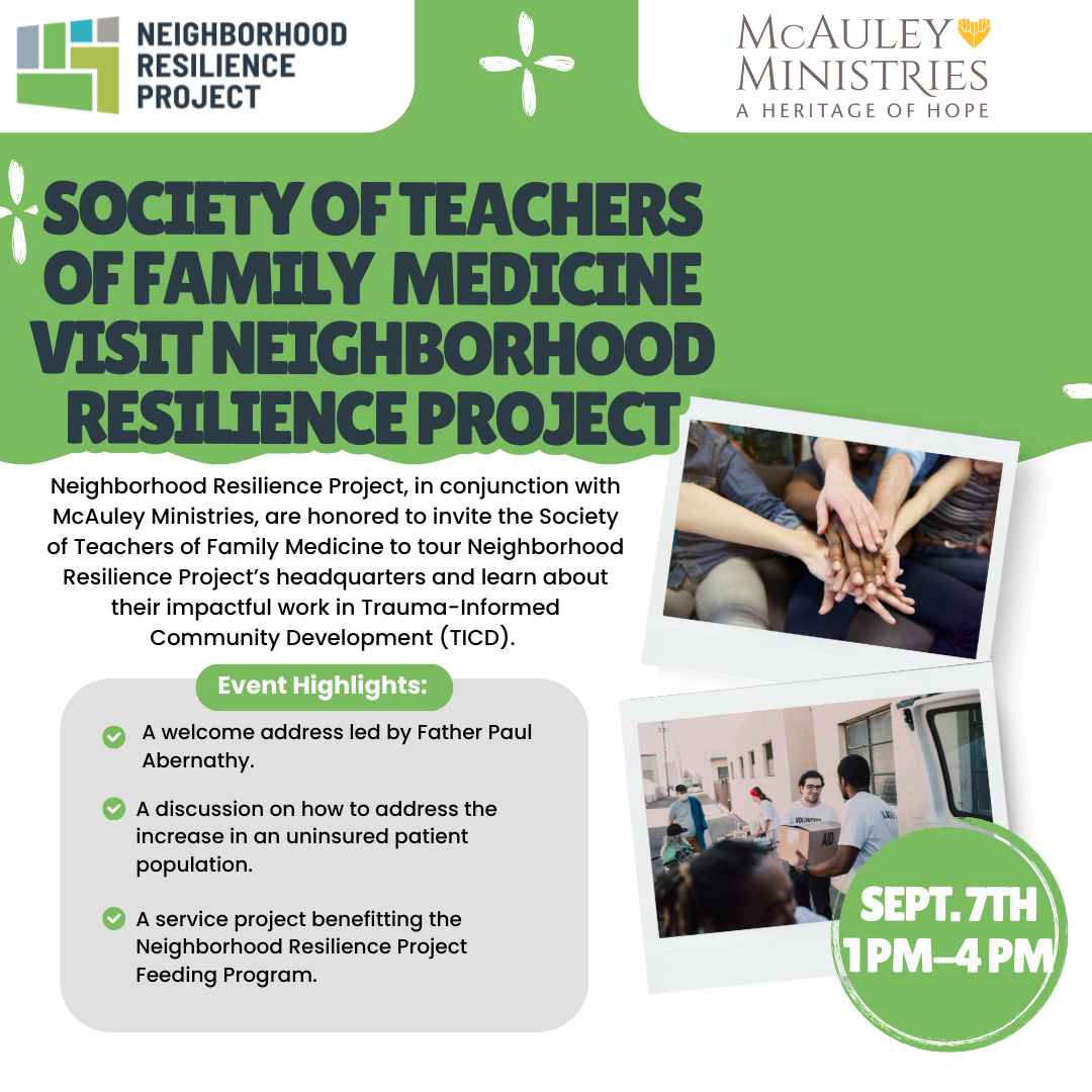 STFM flier Neighborhood Resilience Project
